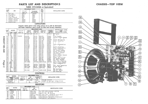 Knight 8D-340 ; Allied Radio Corp. (ID = 1403740) Radio