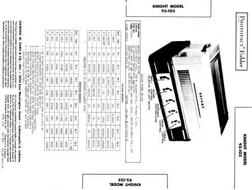 Knight 93-103; Allied Radio Corp. (ID = 935212) Ampl/Mixer