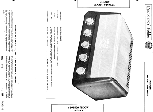 Knight 93SZ695 ; Allied Radio Corp. (ID = 1869109) Ampl/Mixer