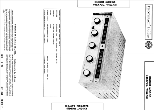 Knight 94SX730 ; Allied Radio Corp. (ID = 1857946) Radio