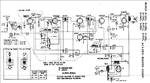 Knight D-180 Chairside Model; Allied Radio Corp. (ID = 278457) Radio