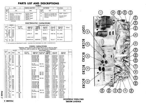 Knight KN-700A Ch= 92SU424; Allied Radio Corp. (ID = 611142) Ampl/Mixer