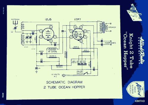 Ocean Hopper 83-225; Allied Radio Corp. (ID = 2726748) Kit