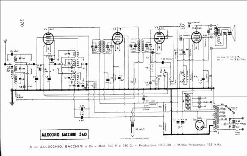 540G ; Allocchio Bacchini (ID = 36352) Radio