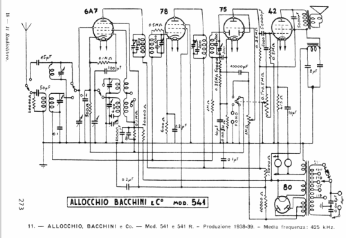 541R ; Allocchio Bacchini (ID = 39237) Radio