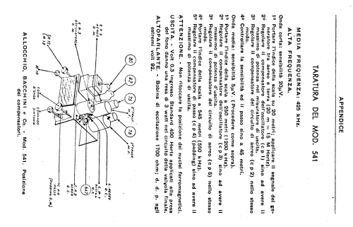 541R ; Allocchio Bacchini (ID = 434439) Radio