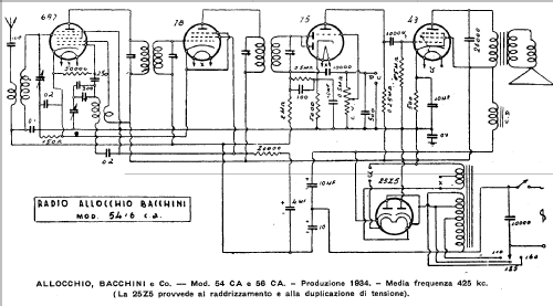 54CA/G; Allocchio Bacchini (ID = 269030) Radio