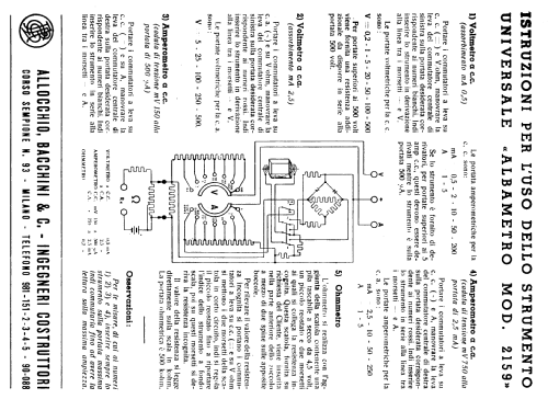 Albametro 2159; Allocchio Bacchini (ID = 2653883) Equipment