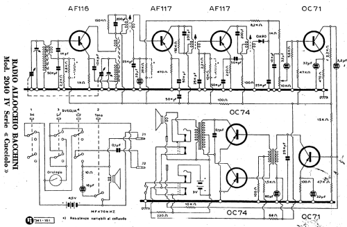 Cucciolo 2040/C; Allocchio Bacchini (ID = 938306) Radio