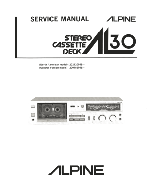 Alpage Stereo Cassette Tape Deck AL30; Alpine Electronics, (ID = 2997809) Ton-Bild