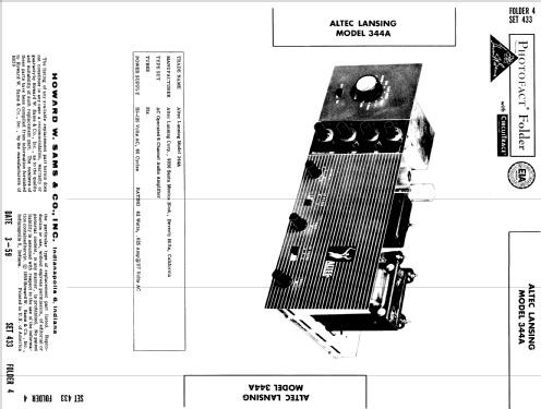 Quartet 344A; Altec Lansing Corp.; (ID = 644343) Ampl/Mixer