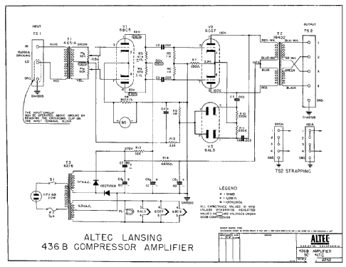 Compressor Amplifier 436B; Altec Lansing Corp.; (ID = 3071578) Ampl/Mixer