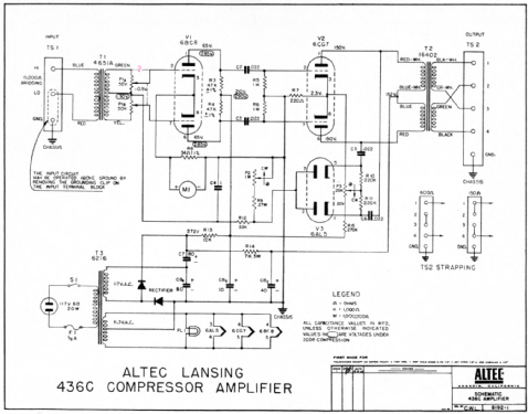 Compressor Amplifier 436C; Altec Lansing Corp.; (ID = 3071554) Ampl/Mixer