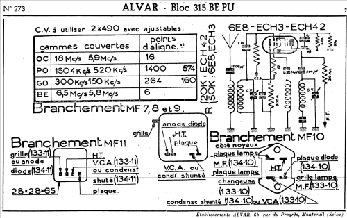 Bloc 315; Alvar Electronic; (ID = 1041203) Radio part