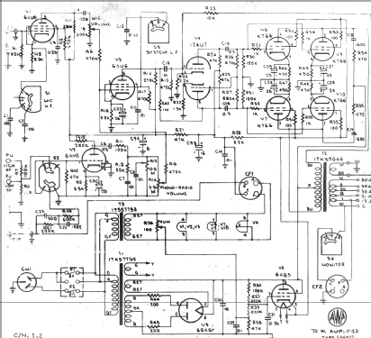 AWA 70 Watt Amplifier PA PA-827; Amalgamated Wireless (ID = 2393533) Ampl/Mixer