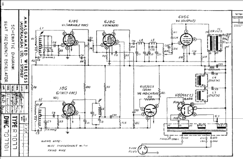 Beat Frequency Oscillator 4R7077; Amalgamated Wireless (ID = 1961886) Equipment