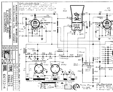 Cathode Ray Oscillograph 3R6673; Amalgamated Wireless (ID = 2251736) Ausrüstung