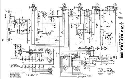 AWA 1001 Ch=C97; Amalgamated Wireless (ID = 790916) Radio