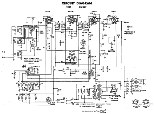 AWA 1007 Ch=C77; Amalgamated Wireless (ID = 2351273) Radio