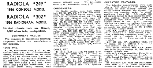 Radiola 249; Amalgamated Wireless (ID = 1943216) Radio