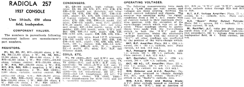 Radiola 257; Amalgamated Wireless (ID = 1943233) Radio