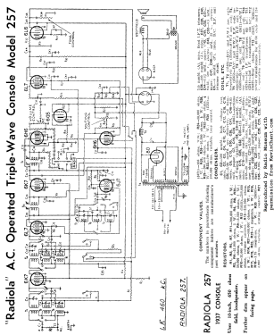 Radiola 257; Amalgamated Wireless (ID = 2959706) Radio