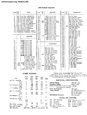 Radiola 262; Amalgamated Wireless (ID = 2959900) Radio