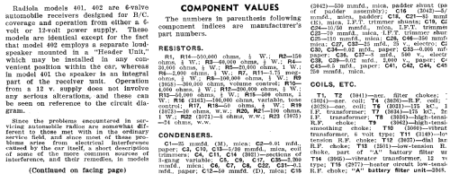 Radiola 401; Amalgamated Wireless (ID = 1943257) Car Radio