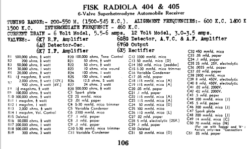 Radiola 404; Amalgamated Wireless (ID = 765545) Car Radio