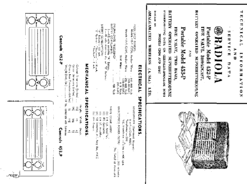 Radiola 452P; Amalgamated Wireless (ID = 2131715) Radio