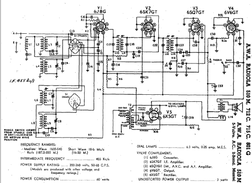 Radiola 510M; Amalgamated Wireless (ID = 1887636) Radio