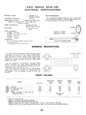 Radiola 535GAZ; Amalgamated Wireless (ID = 3031368) Radio