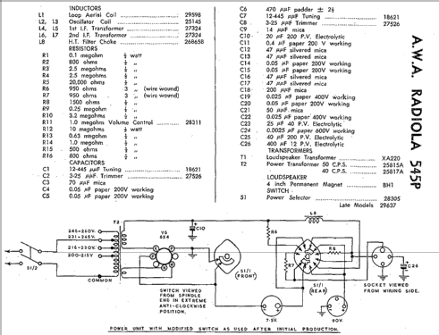 Radiola 545P; Amalgamated Wireless (ID = 2044410) Radio