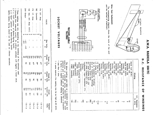 Radiola 558-TC; Amalgamated Wireless (ID = 2383951) Radio