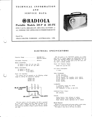 Radiola 581P; Amalgamated Wireless (ID = 2930270) Radio
