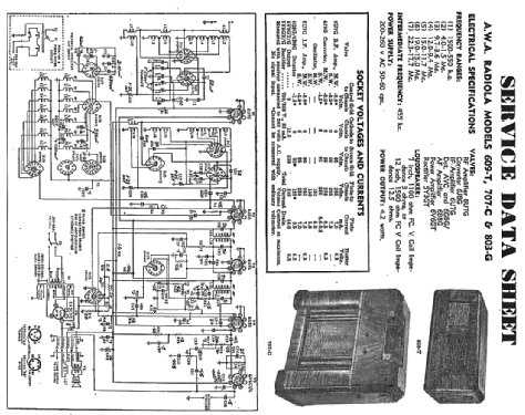 Radiola 803G; Amalgamated Wireless (ID = 2199633) Radio