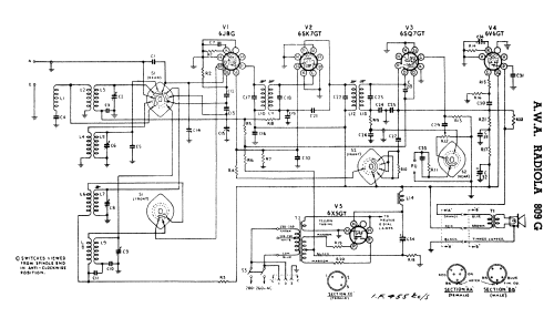 Radiola 809G; Amalgamated Wireless (ID = 1458862) Radio