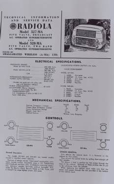 Radiola Champion 5 527MA; Amalgamated Wireless (ID = 3081141) Radio