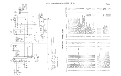 Radiolagram Consolegram 582GA; Amalgamated Wireless (ID = 2213450) Radio