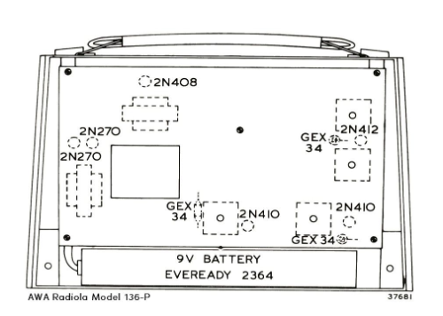 Radiola Transistor 6 136-P; Amalgamated Wireless (ID = 3283056) Radio