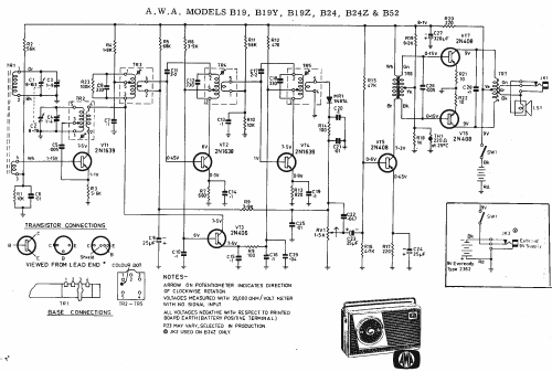 Radiola Transistor 7 B19Z; Amalgamated Wireless (ID = 1422190) Radio