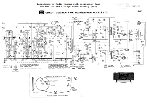 Radiolagram S132; Amalgamated Wireless (ID = 2994612) Radio