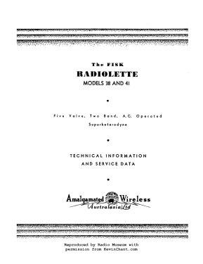 Radiolette 38A; Amalgamated Wireless (ID = 2960600) Radio