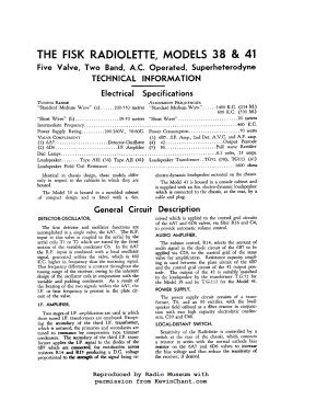 Radiolette 38A; Amalgamated Wireless (ID = 2960601) Radio