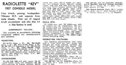 Radiolette 42V; Amalgamated Wireless (ID = 1943210) Radio