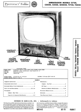 Ambassador C1720; Ambassador Allied (ID = 3077691) Television