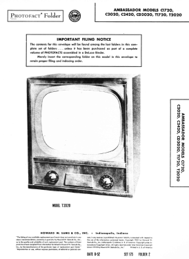 Ambassador C1720; Ambassador Allied (ID = 3077692) Television