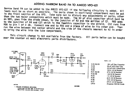 Ameco Variable Frequency Oscillator VFO-621; American Electronics (ID = 2085855) Amateur-D