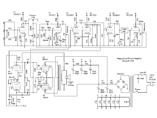 R-15R R15 R); Ampeg Portaflex; (ID = 251912) Ampl/Mixer