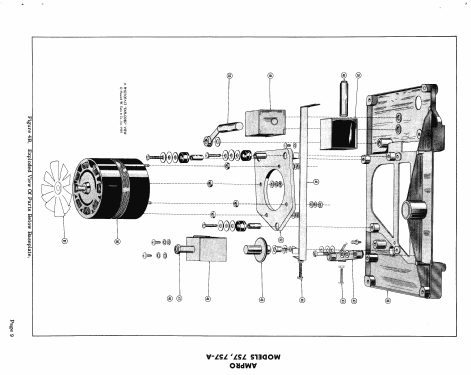 Tape Recorder 757; Ampro Corp.; Chicago (ID = 434761) R-Player